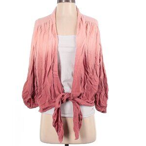 Young Fabulous and Broke Pink Ombre Kimono Top with Tie Size Medium